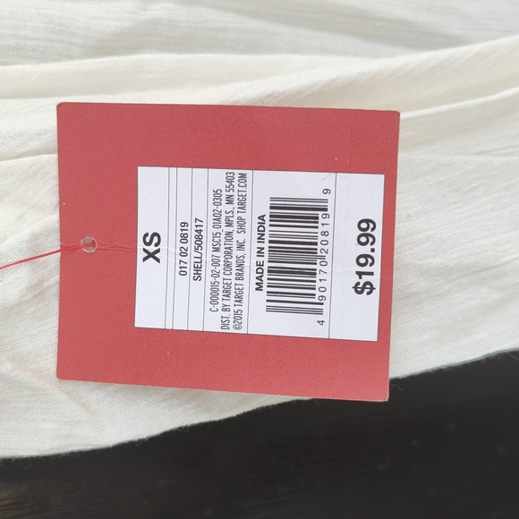 NWT Mossimo Boho Beaded Tank, sz. XS - Picture 6 of 8